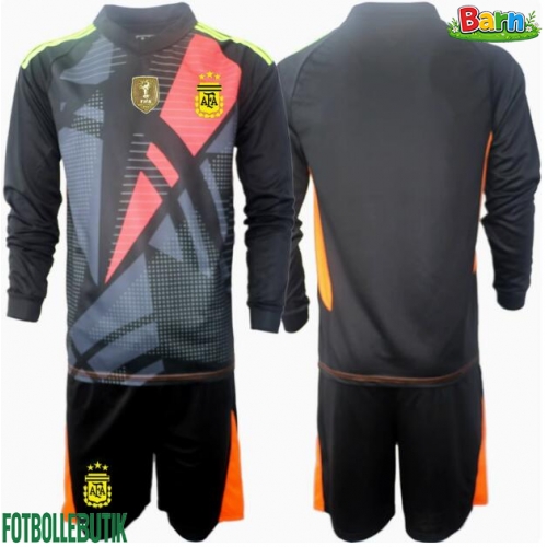 Argentina Målvakt Hemmaställ Barn Copa America 2024 Långärmad (+ Korta byxor)